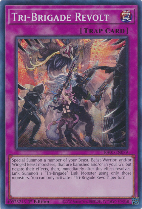 RA01-EN079 - Tri-Brigade Revolt Super Rare 1st Edition