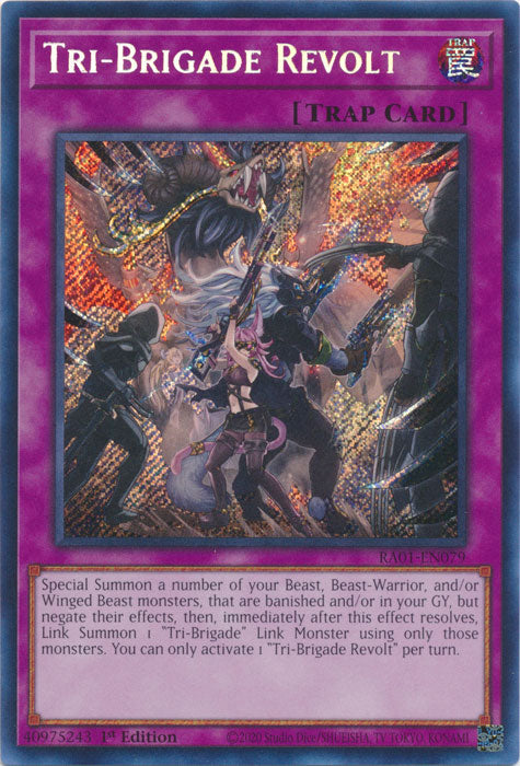 RA01-EN079 - Tri-Brigade Revolt Secret Rare 1st Edition