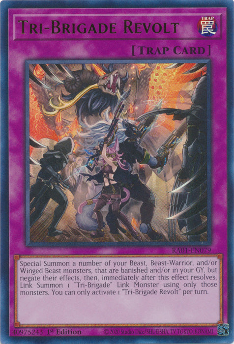 RA01-EN079 - Tri-Brigade Revolt Ultra Rare 1st Edition