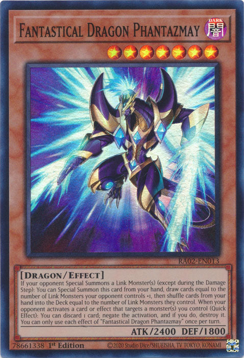 [SUPER RARE] Fantastical Dragon Phantazmay - RA02-EN013 - 1st Edition