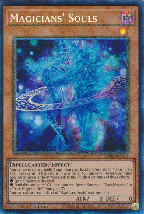 [COLLECTOR'S RARE] Magicians' Souls - RA02-EN014 - 1st Edition