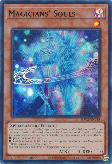 [SUPER RARE] Magicians' Souls - RA02-EN014 - 1st Edition