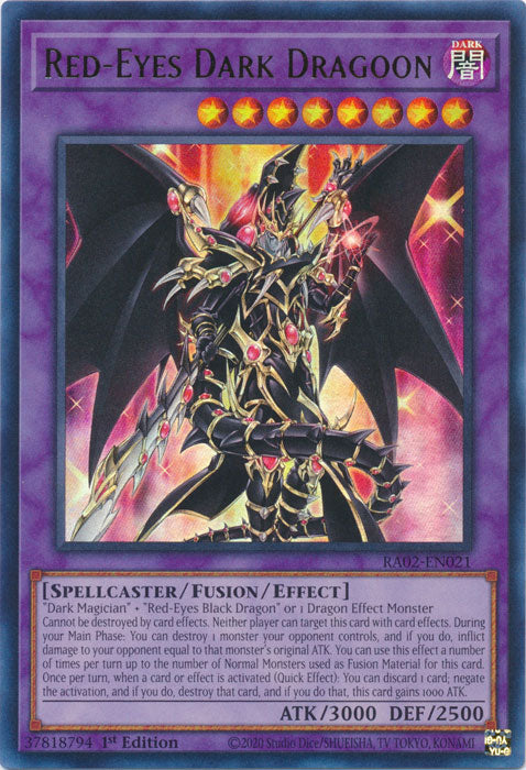 [ULTRA RARE] Red-Eyes Dark Dragoon - RA02-EN021 - 1st Edition