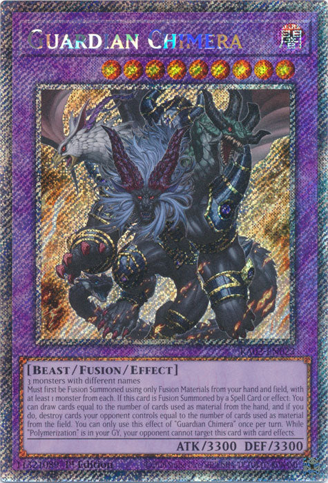 [PLATINUM RARE] Guardian Chimera - RA02-EN023 - 1st Edition