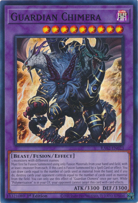 [SUPER RARE] Guardian Chimera - RA02-EN023 - 1st Edition