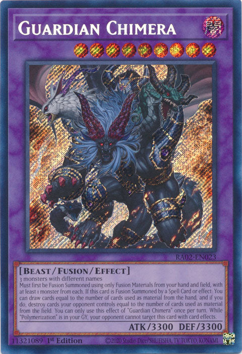 [SECRET RARE] Guardian Chimera - RA02-EN023 - 1st Edition