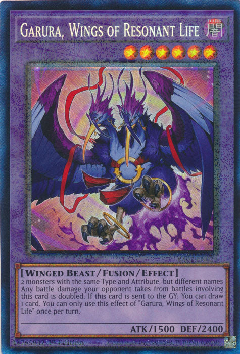 [COLLECTOR'S RARE] Garura, Wings of Resonant Life - RA02-EN024 - 1st Edition