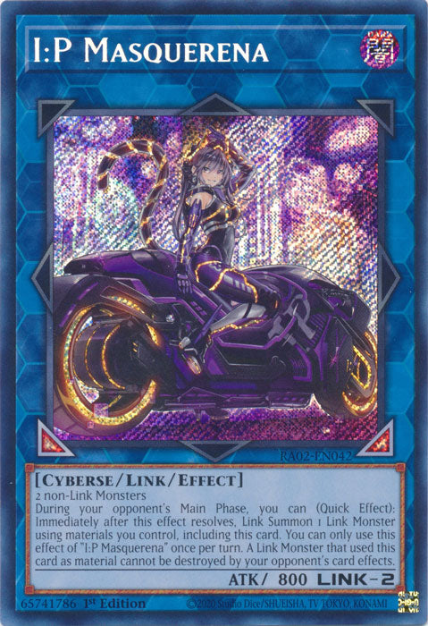 [SECRET RARE] I:P Masquerena - RA02-EN042 - 1st Edition