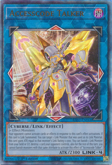 [ULTIMATE RARE] Accesscode Talker - RA02-EN044 - 1st Edition