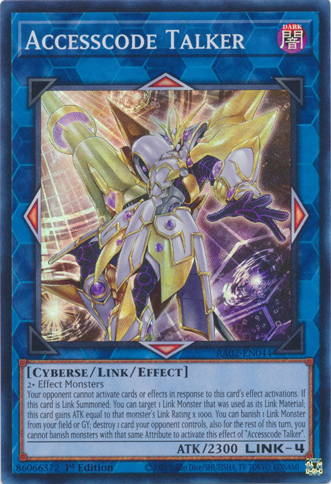 [SUPER RARE] Accesscode Talker - RA02-EN044 - 1st Edition