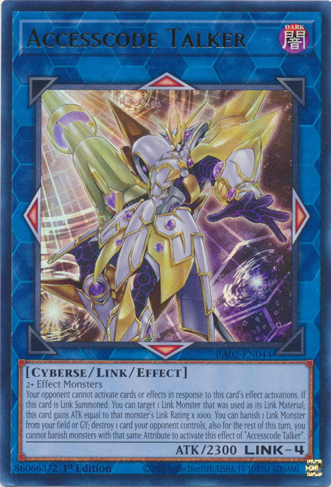 [ULTRA RARE] Accesscode Talker - RA02-EN044 - 1st Edition