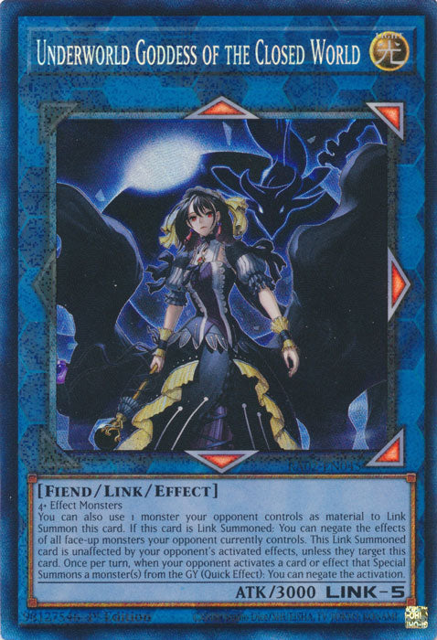 [COLLECTOR'S RARE] Underworld Goddess of the Closed World - RA02-EN045 - 1st Edition