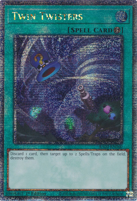 [QUARTER CENTURY SECRET RARE] Twin Twisters - RA02-EN060 - 1st Edition