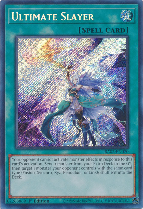[SECRET RARE] Ultimate Slayer - RA02-EN070 - 1st Edition