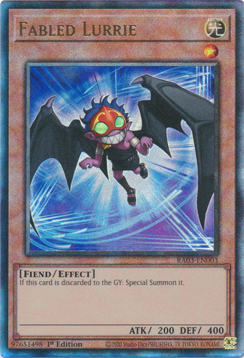 [ULTIMATE RARE] Fabled Lurrie - RA03-EN003 -  1st Edition