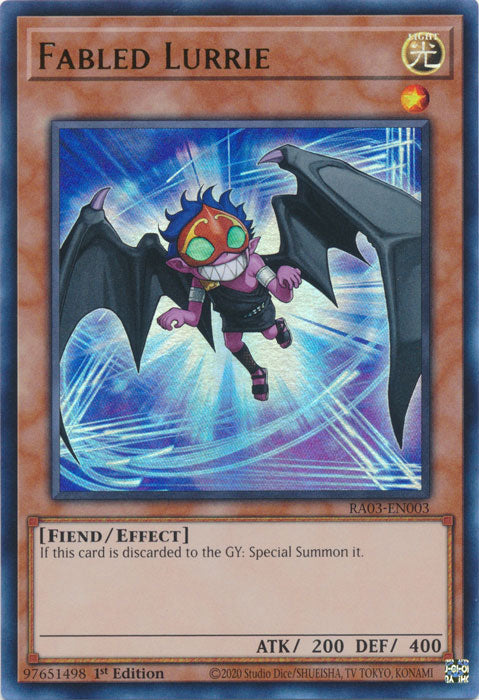 [ULTRA RARE] Fabled Lurrie - RA03-EN003 -  1st Edition