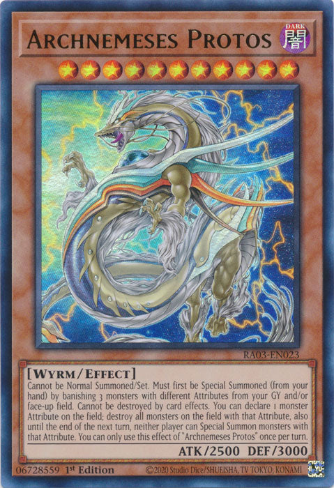 [ULTRA RARE] Archnemeses Protos - RA03-EN023 -  1st Edition