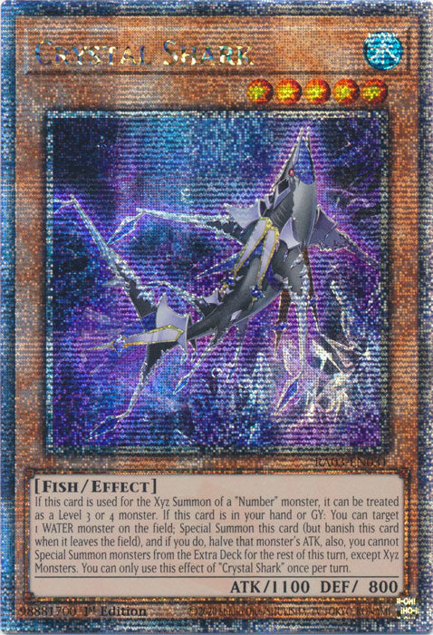 [QUARTER CENTURY SECRET RARE] Crystal Shark - RA03-EN031 -  1st Edition