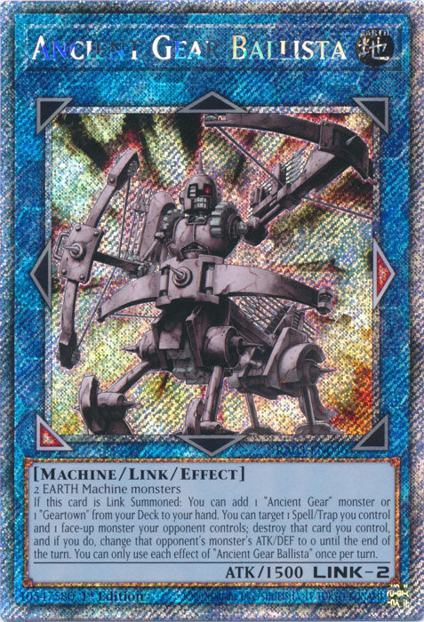 [QUARTER CENTURY SECRET RARE] Ancient Gear Ballista - RA03-EN046 -  1st Edition