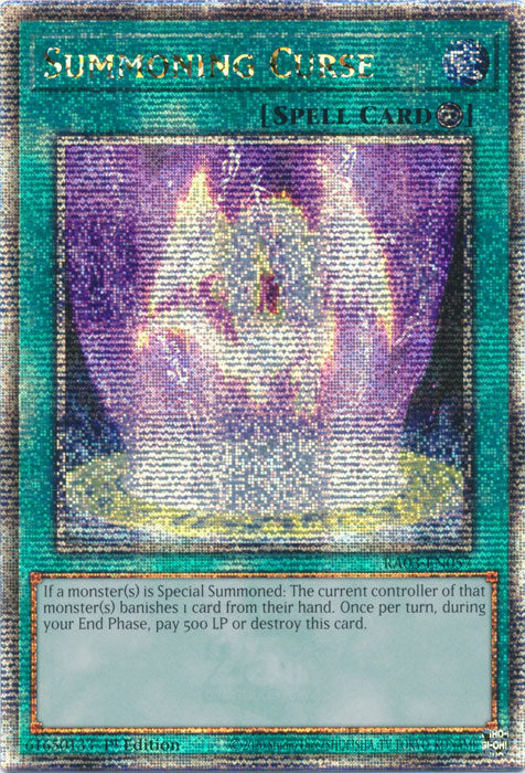 [QUARTER CENTURY SECRET RARE] Summoning Curse - RA03-EN057 -  1st Edition