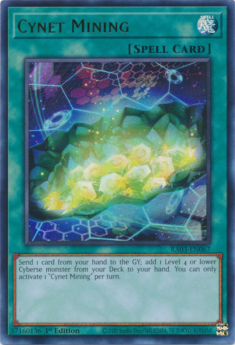 [ULTRA RARE] Cynet Mining - RA03-EN067 -  1st Edition