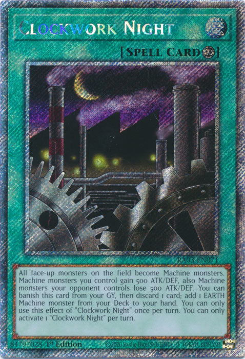 [QUARTER CENTURY SECRET RARE] Clockwork Night - RA03-EN071 -  1st Edition