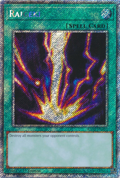 are first edition yugioh cards valuable PLATINUM] Raigeki - RA03-EN083