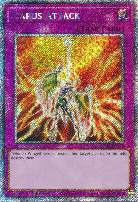 [QUARTER CENTURY SECRET RARE] Icarus Attack - RA03-EN165 -  1st Edition