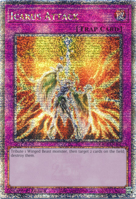 [QUARTER CENTURY SECRET RARE] Icarus Attack - RA03-EN165 -  1st Edition
