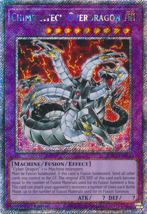 [QUARTER CENTURY SECRET RARE] Chimeratech Overdragon - RA03-EN166 -  1st Edition