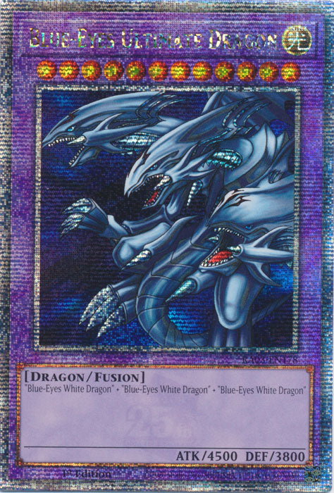 [QUARTER CENTURY SECRET RARE] Blue-Eyes Ultimate Dragon - RA03-EN178 -  1st Edition