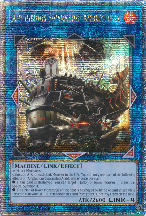 [QUARTER CENTURY SECRET RARE] Amphibious Swarmship Amblowhale - RA04-EN077