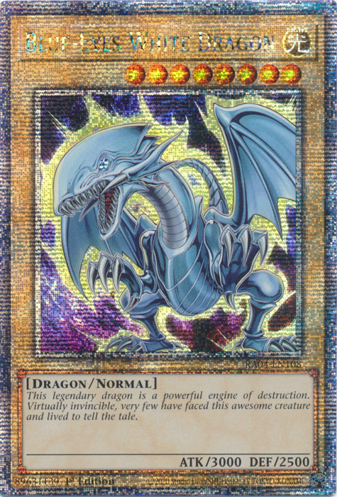 [QUARTER CENTURY SECRET RARE] (B) Blue-Eyes White Dragon - RA04-EN108 (B)