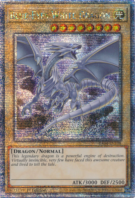 [QUARTER CENTURY SECRET RARE] (C) Blue-Eyes White Dragon - RA04-EN108 (C)