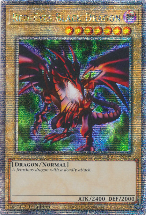 [QUARTER CENTURY SECRET RARE] (A) Red-Eyes Black Dragon - RA04-EN109 (A)
