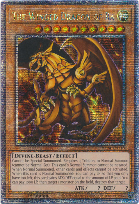 [QUARTER CENTURY SECRET RARE] The Winged Dragon of Ra - RA04-EN118