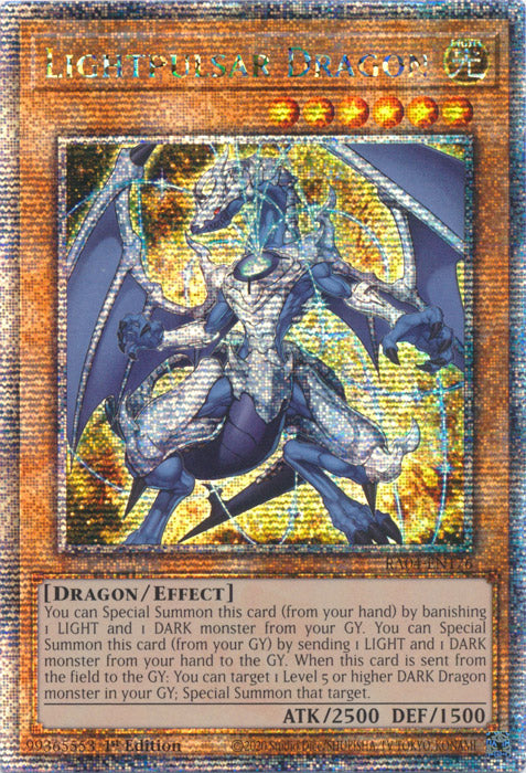 [QUARTER CENTURY SECRET RARE] Lightpulsar Dragon - RA04-EN176