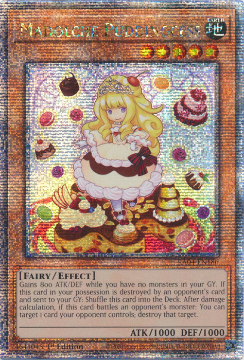 [QUARTER CENTURY SECRET RARE] Madolche Puddingcess - RA04-EN186