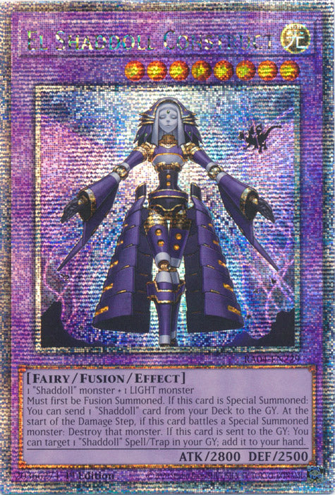 [QUARTER CENTURY SECRET RARE] (A) El Shaddoll Construct - RA04-EN229 (A)