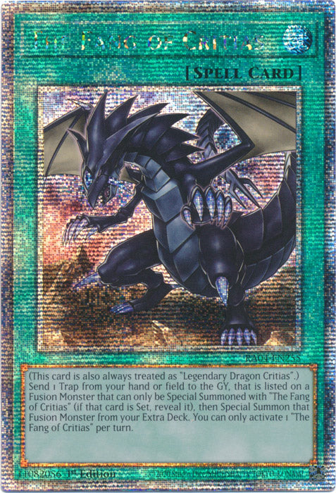 [QUARTER CENTURY SECRET RARE] The Fang of Critias - RA04-EN255