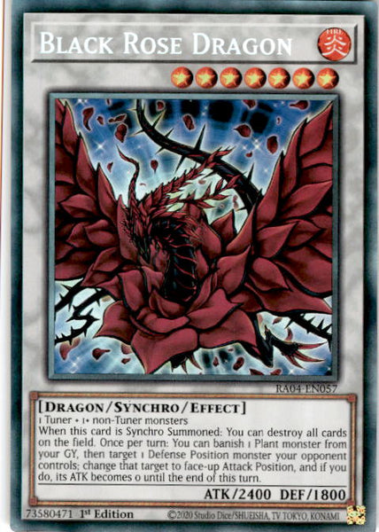  ♡ Rose Dragon COLLECTOR'S RARE] Black Rose Dragon - RA04-EN057 – Cherry Collectables