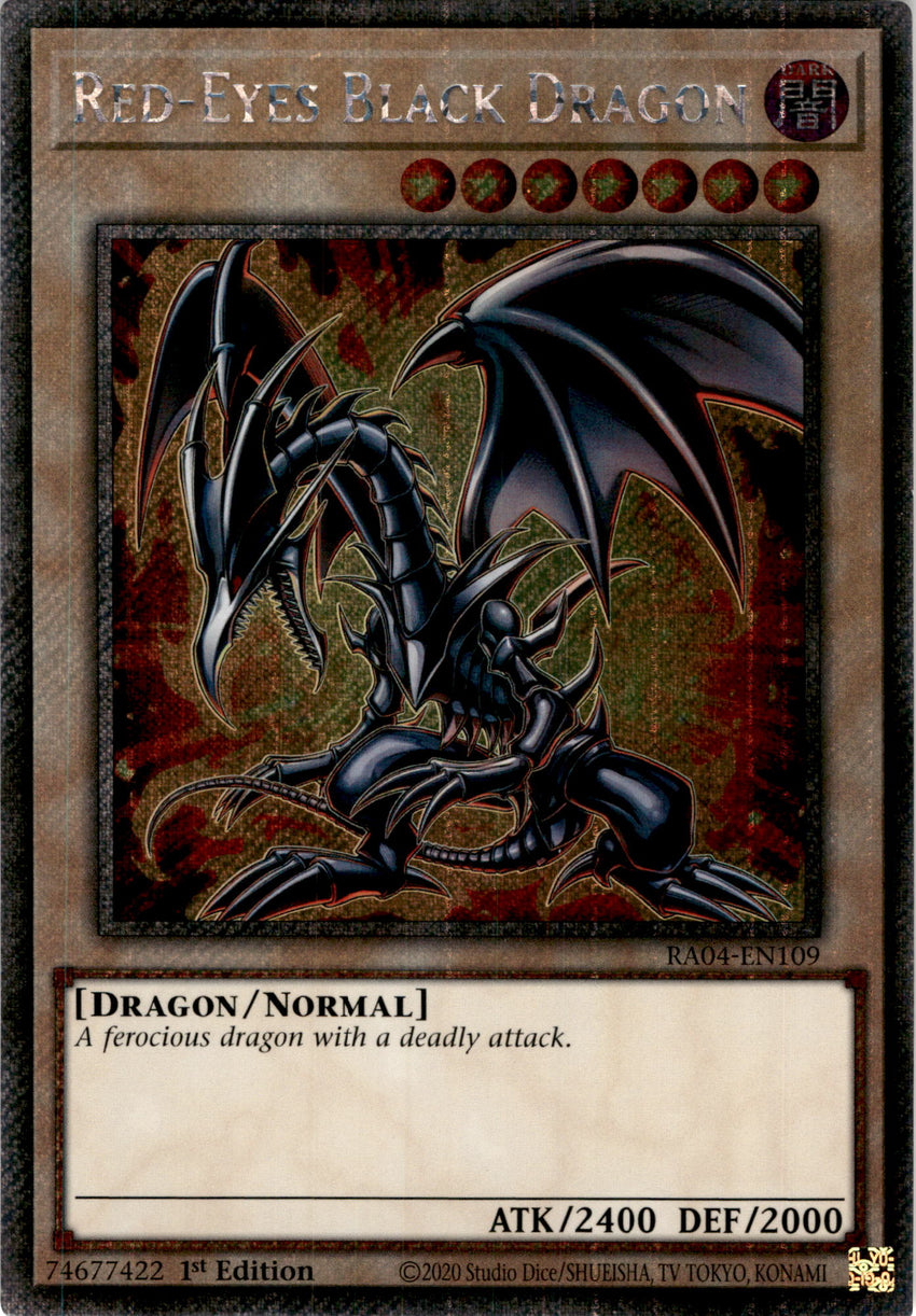 [PLATINUM] (B) Red-Eyes Black Dragon (B) - RA04-EN109 (B)
