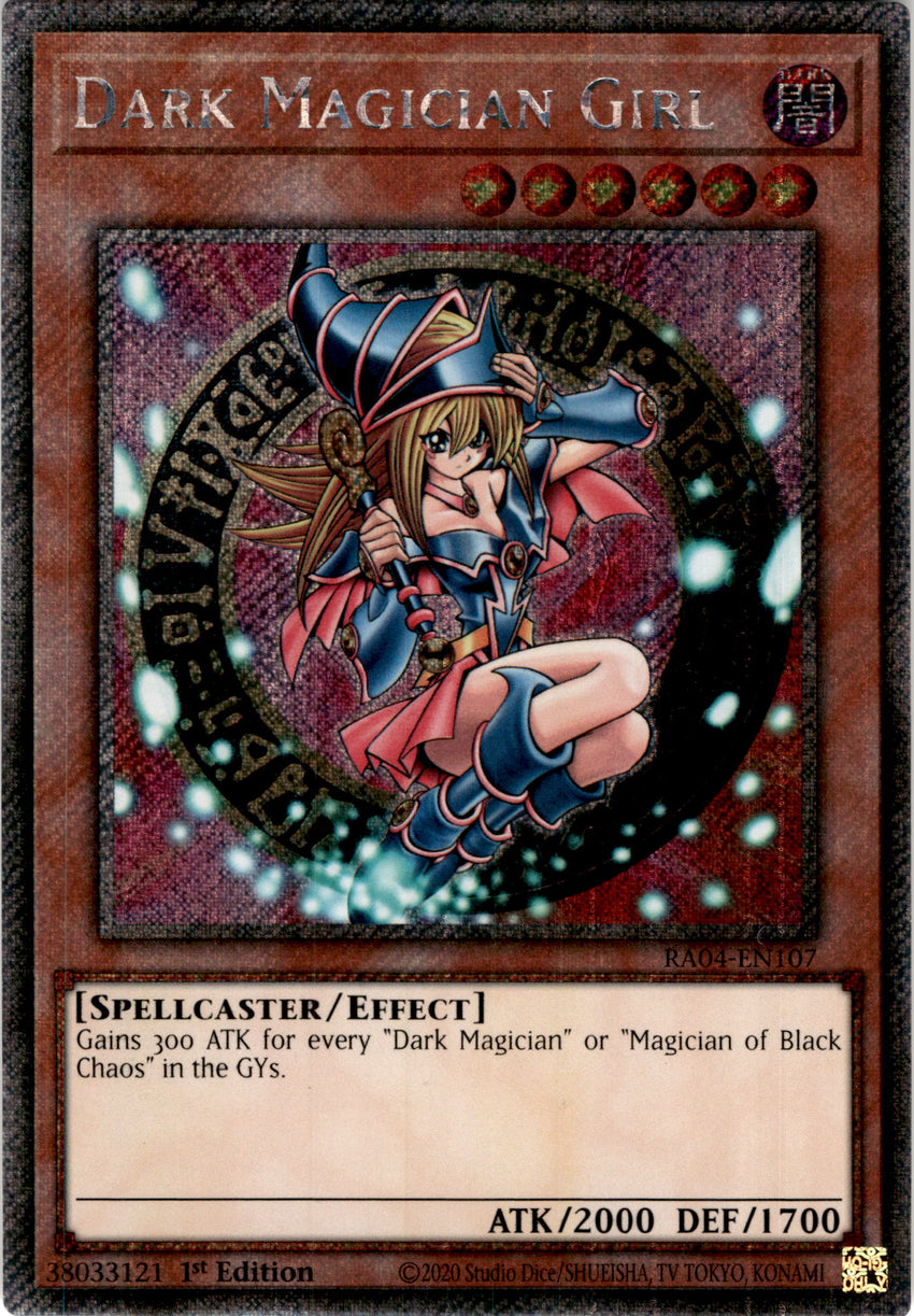 damaged yugioh cards PLATINUM] (A) Dark Magician Girl [DMG]