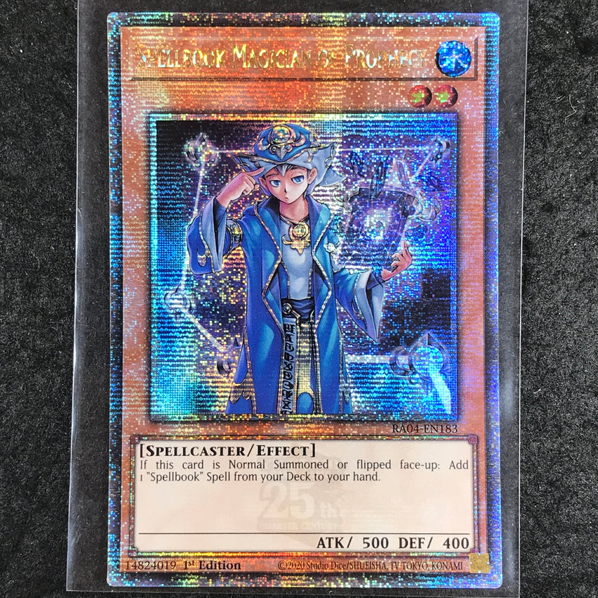 [QUARTER CENTURY SECRET RARE] Spellbook Magician of Prophecy - RA04-EN183