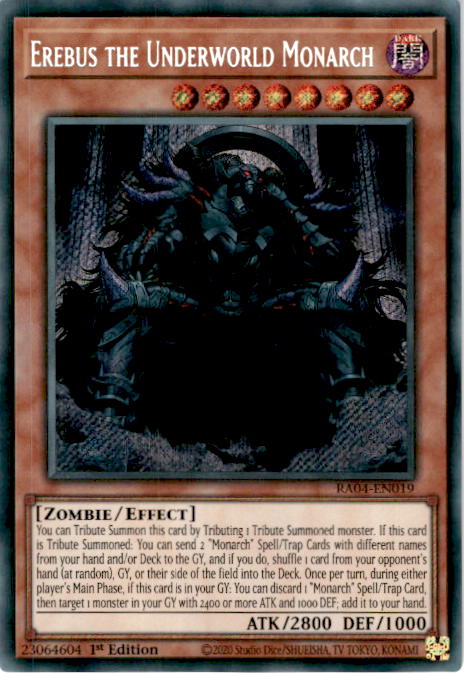 [SECRET RARE] Erebus the Underworld Monarch - RA04-EN019