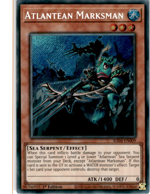 [SECRET RARE] Atlantean Marksman - RA04-EN009