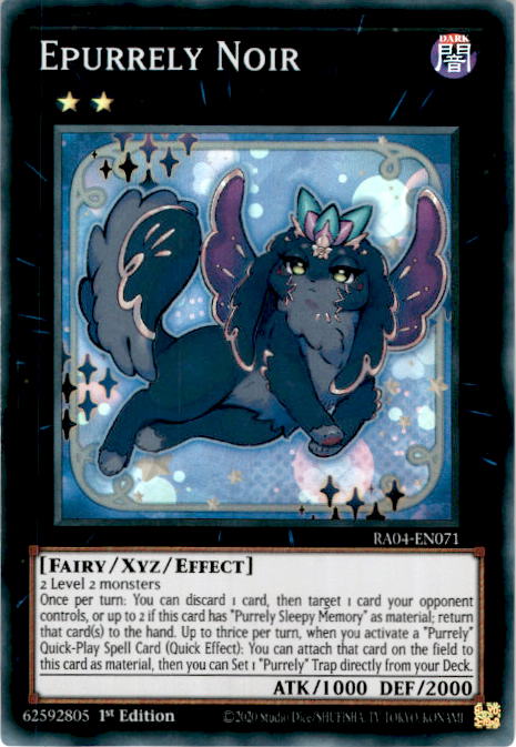 [SUPER RARE] Epurrely Noir - RA04-EN071