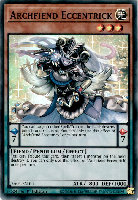 [SUPER RARE] Archfiend Eccentrick - RA04-EN017