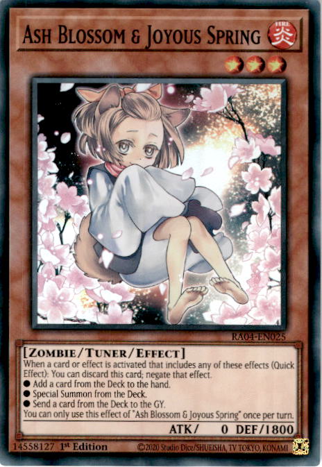 [SUPER RARE] Ash Blossom & Joyous Spring - RA04-EN025