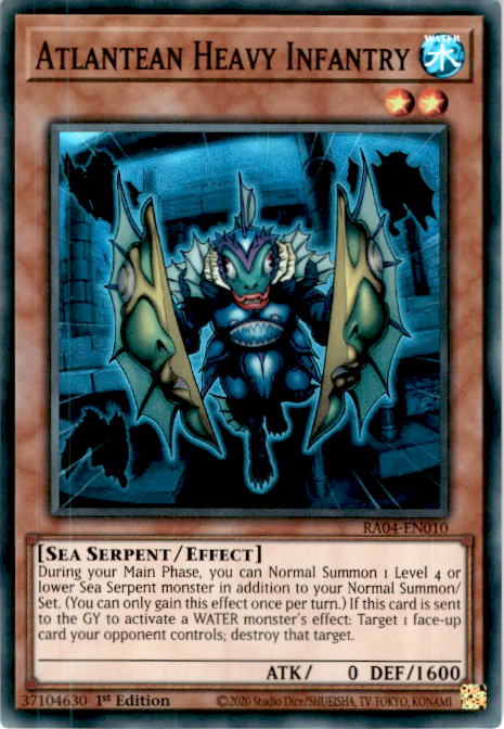 [SUPER RARE] Atlantean Heavy Infantry - RA04-EN010